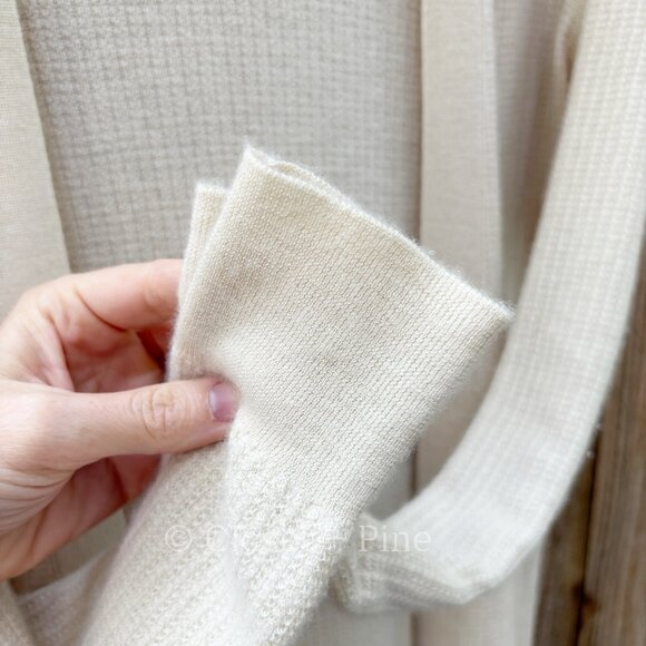 Theory Torina‎ Cashmere Cardigan Cream Beige Size Small Waffle Knit Sweater - Picture 8 of 14
